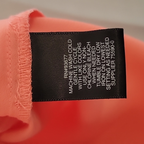 Liz Claiborne Career Coral Shell Top XL - Picture 4 of 6